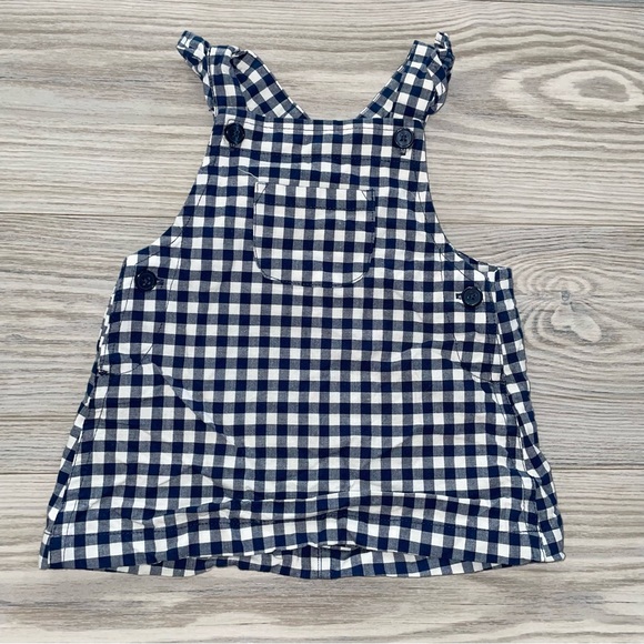 ⭐Carter’s Baby Girl Plaid Overall Dress 0-3 Months⭐ - Picture 1 of 3